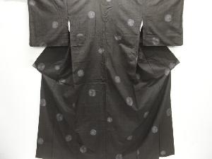 水玉模様織り出し本場結城紬着物(結)